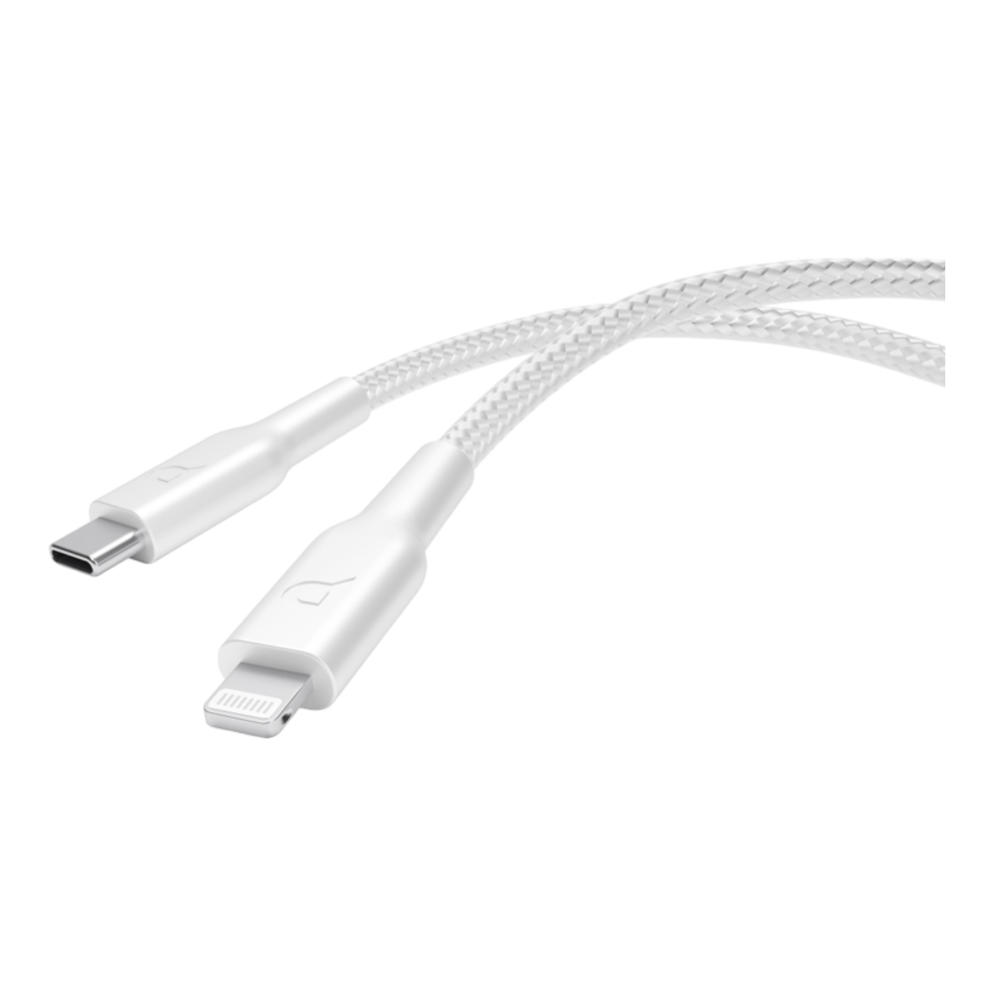 Powerology New Braided Type-C to Lightning Cable 1.2M PD 60W - White - alAsil